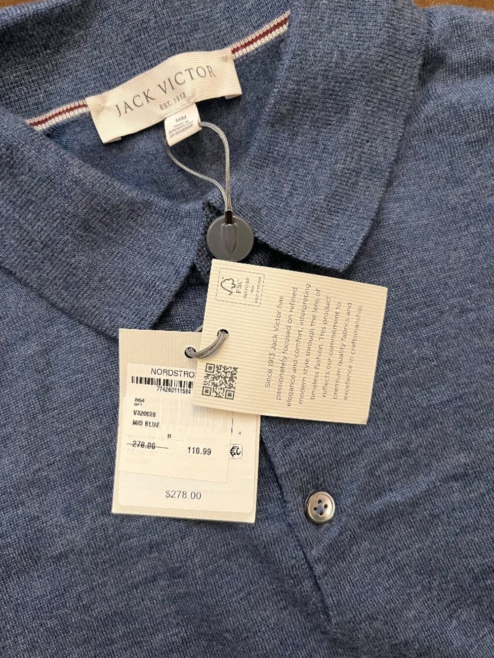 Jack Victor Men's Shirt Size M